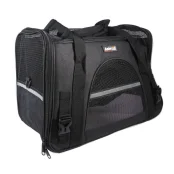 Сумка-переноска AnimAll м'яка для собак і котів, нейлон, чорна, 48×25×33 см