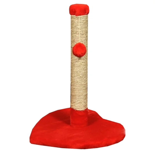 Когтеточка Природа Валентинка, для кошек, красная, 38×66×40 см