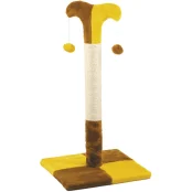 Когтеточка Природа Д02 клоун столбик для кошек, жёлто-коричневая, 70 см