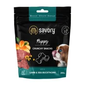 Хрустящие лакомства Savory для здорового роста щенков, ягненок и облепихи, 200 г