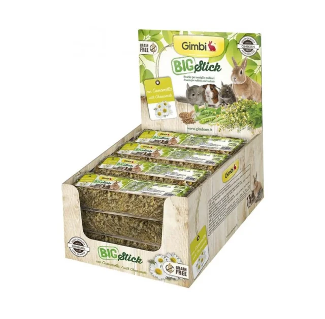 Лакомство GimBi крекер для грызунов, с ромашкой, 70 г