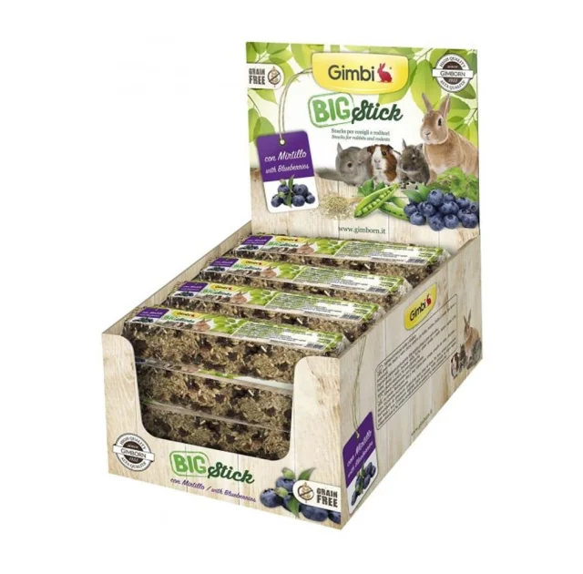 Лакомство GimBi крекер для грызунов, с черникой, 70 г