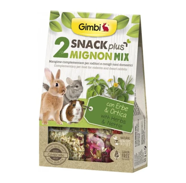 Лакомство GimBi микс для грызунов, с крапивой, 50 г