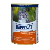 Консерви Happy Cat Dose Truth&Huhn Sauce для дорослих котів, індичка та курка, шматочки в соусі, 400 г