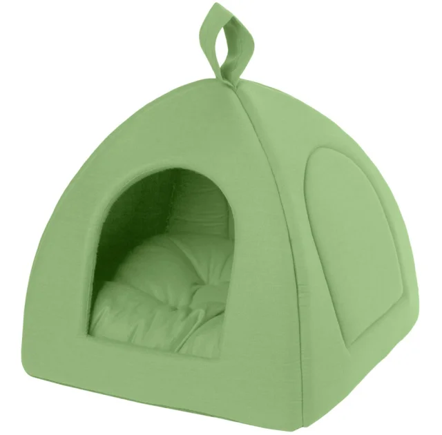 Пирамида Теремок для животных, размер XXS, 35×35×35 см, салатовая