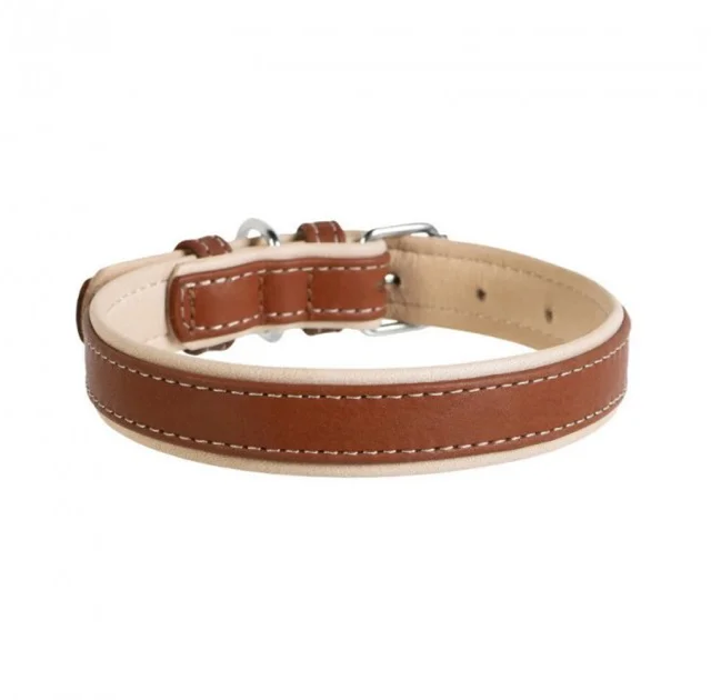 Ошейник Waudog Soft коричневый верх, ширина 25 мм, длина 38-49 см