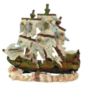 Декорация Yusee Крушения корабля 31x14x29см