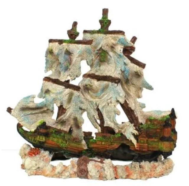 Декорация Yusee Крушения корабля 31x14x29см