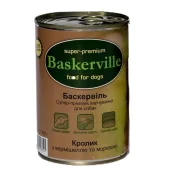 Влажный корм Baskerville для собак, кролик с лапшой и морковью 400 г