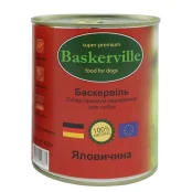Влажный корм Baskerville для собак, говядина 800 г