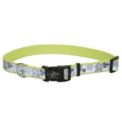 Cветоотражающий ошейник Coastal Lazer для собак, салатовый, 1.6×30-45 см