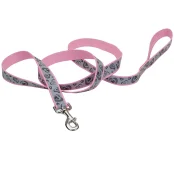 Світловідбивний повідець Coastal Lazer для собак, рожевий, 1.6×1.2 м