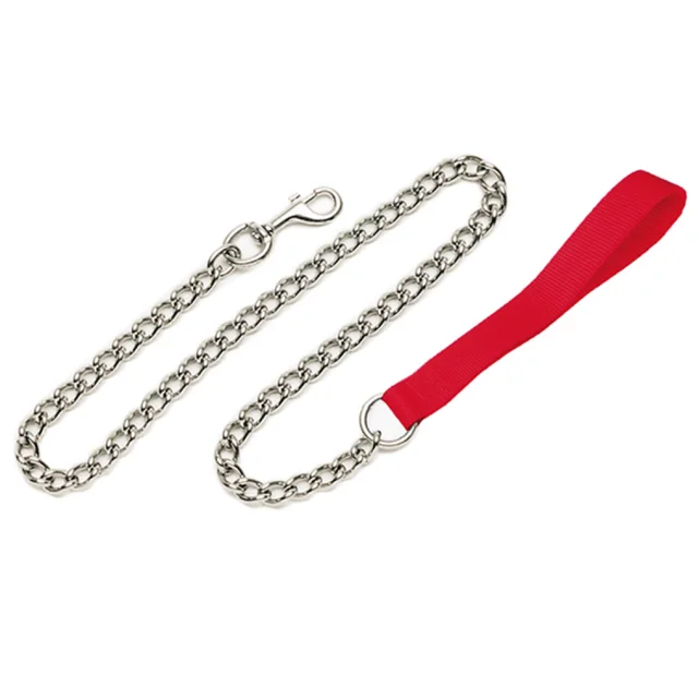 Поводок-цепочка Coastal Titan Chain Dog Leash для собак, красный, 10 мм×1.2 м