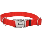 Ошейник Coastal Titan Buckle для собак, красный, 2.5×46-66 см