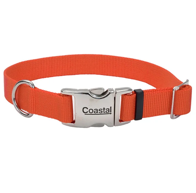 Нейлоновый ошейник Coastal Titan для собак, оранжевый, 2.5×50 см