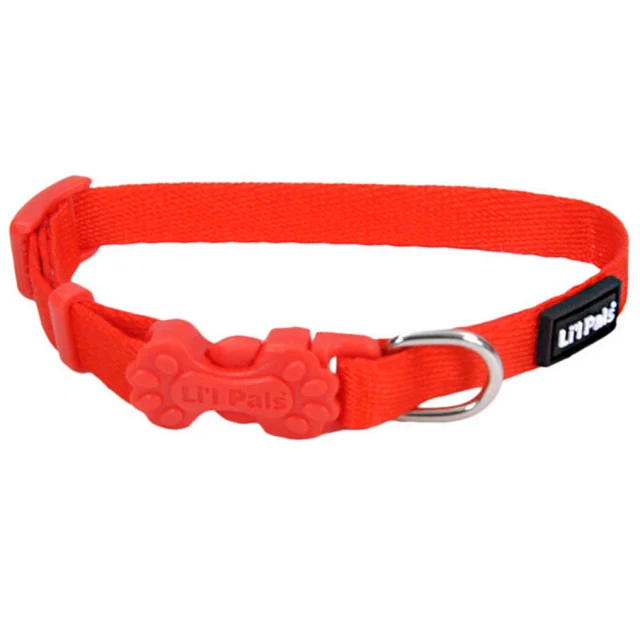 Нашийник Coastal Lit'l Pals Nylon для собак, червоний, 0.8×15-20 см