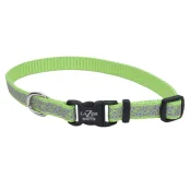 Світловідбиваючий нашийник Coastal Lazer для собак, лайм, 1×20-30 см