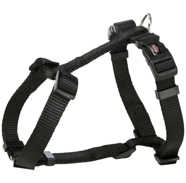 Шлея Trixie Premium H-Harness для собак, 60-87 см, 25 мм, розмір L, чорний