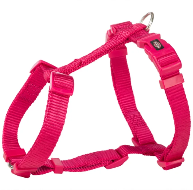 Шлея Trixie Premium H-Harness для собак, 60-87 см, 25 мм, розмір L, фуксія