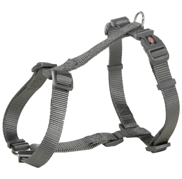 Шлея Trixie Premium H-Harness для собак, 60-87 см, 25 мм, размер L, графит