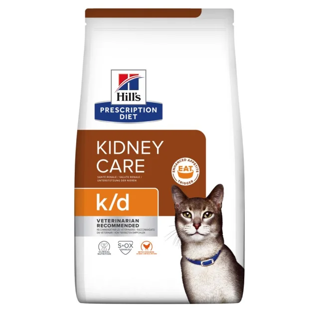 Сухий корм Hills Prescription Diet K/D для котів з серцевою та нирковою недостатністю, 3 кг