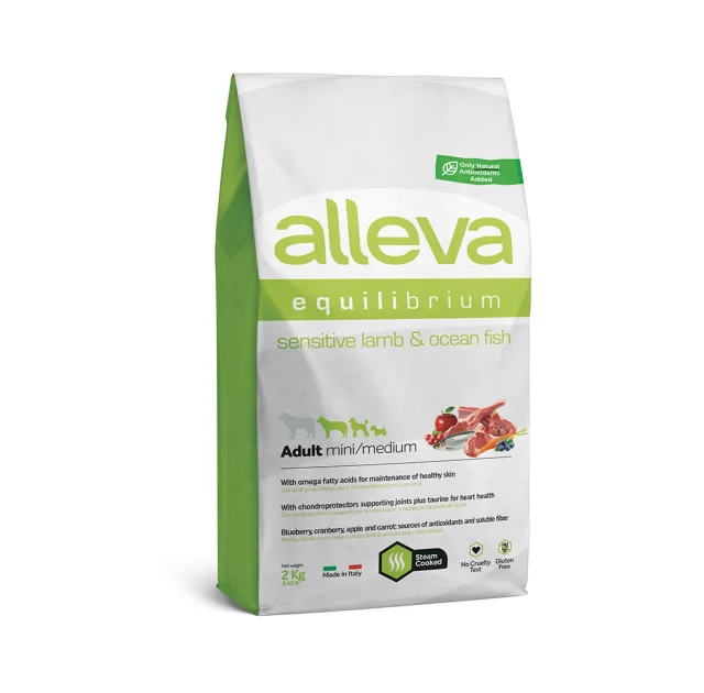 Сухий корм Alleva Equilibrium Sensitive Lamb&Ocean Fish Adult Mini/Medium для собак дрібних та середніх порід, 2 кг