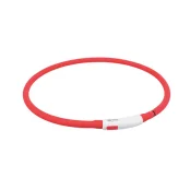 Нашийник Trixie Flash Light USB XS-XL світиться, 70 см х 10 мм, червоний