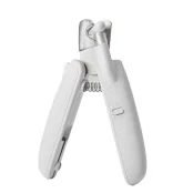 Когтерез AnimAll Groom для котів та собак, з LED підсвічуванням та контейнером для збору пазурів, білий