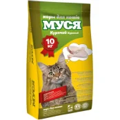Сухий корм Муся Курячий для котів, 10 кг.
