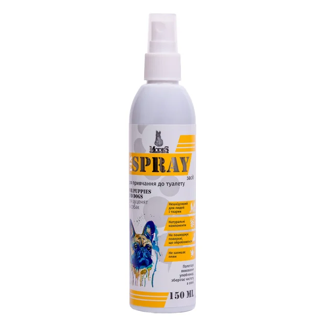 Спрей Modes Fix Spray средство для приучения к туалету щенков и собак, 150 мл