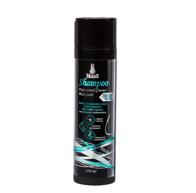 Шампунь Modes Shampoo Professional Groomer Чорна перлина для собак чорних і темних забарвлень, 250 мл
