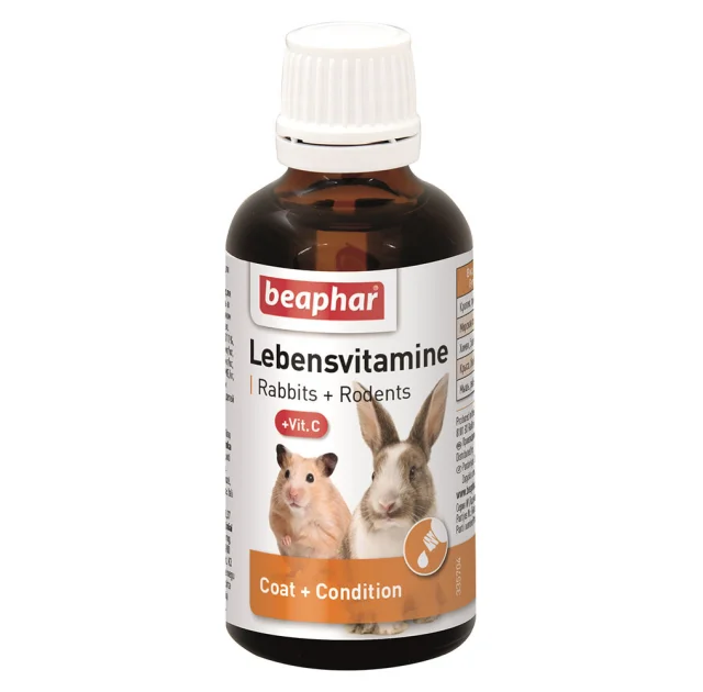 Вітамінна добавка Beaphar Lebensvitamine для гризунів, краплі, 50 мл