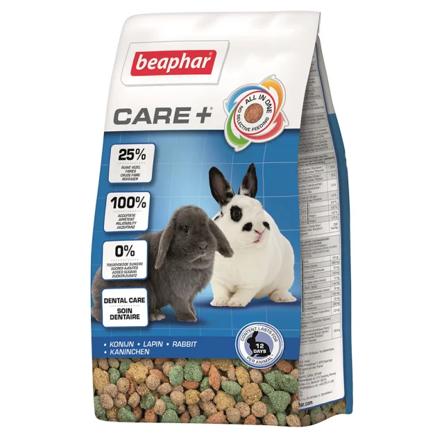 Повнораціонний корм Beaphar Care+ Rabbit для кроликів, екструдований, 250 г