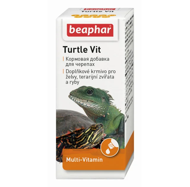 Кормова добавка Beaphar Turtle Vit для черепах, риб та ящірок, 20 мл