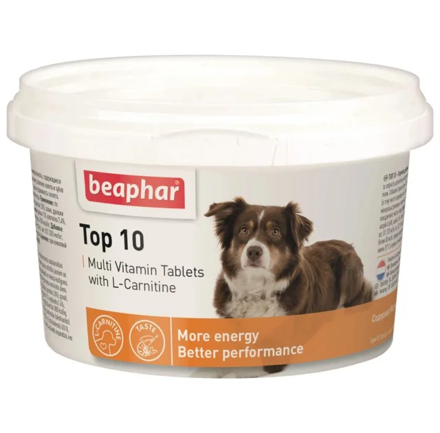 Мультивітамінний комплекс Beaphar Top 10 Multi Vitamin Tabs for Dogs для собак, 750 табл