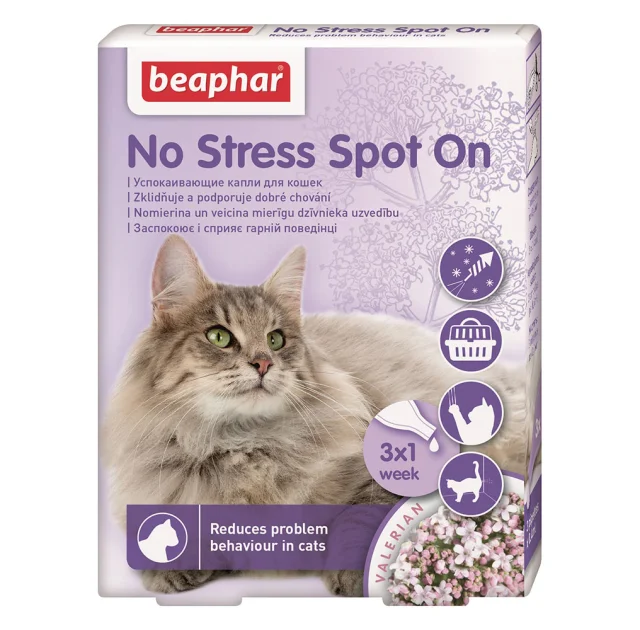 Краплі Beaphar No Stress Spot On Саt заспокійливі, для котів, ціна за 1 піпетку