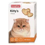 Вітамінізовані ласощі Beaphar Kitty’s Cheese для котів, з сиром, 180 табл