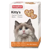 Вітамінізовані ласощі Beaphar Kitty’s Mix для котів, мікс, 180 табл