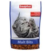 Лакомство Beaphar Malt Bits для кошек, подушечки с мальт-пастой, 150 г
