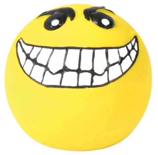 Игрушка Trixie Ball Smiley, мяч с рожицей, для собак, 6 см