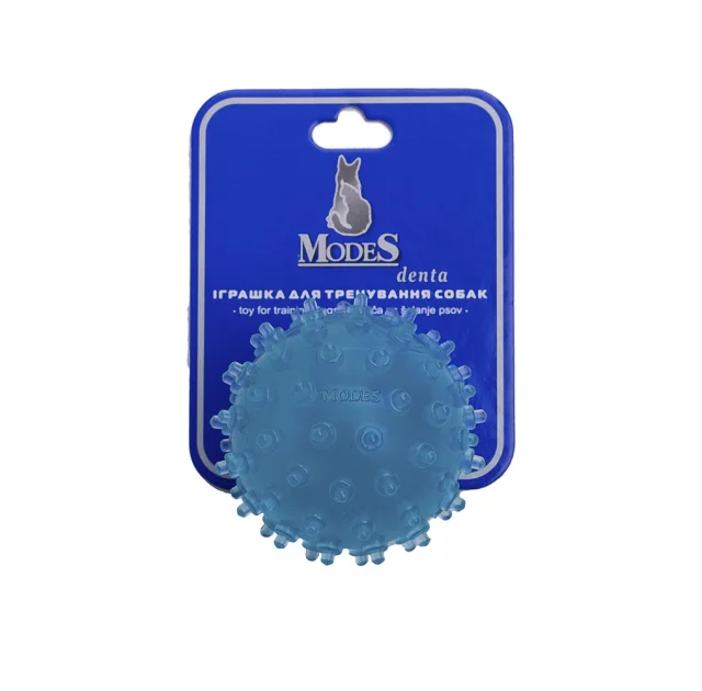 Іграшка Modes Denta м'яч міна для собак, розмір S, 6 см, блакитний