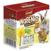Минеральный камень Vitapol Wapienko Mineral Block для грызунов, с листьями одуванчика, 40 г