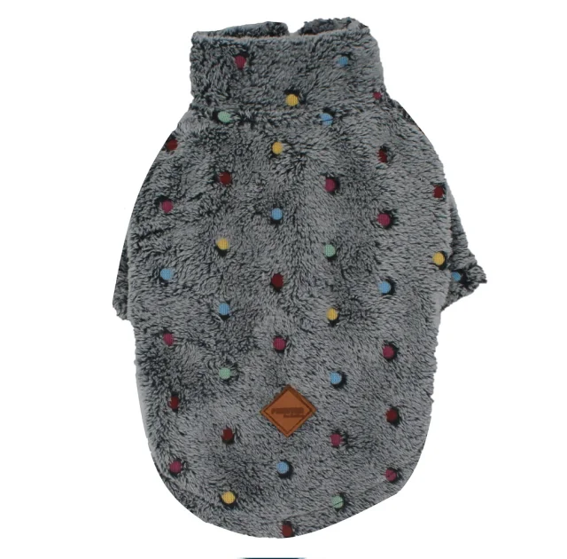 Батник Paw Star Bonibon Plush для собак, розмір XL, сірий