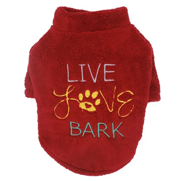 Батник Paw Star Plush для собак, розмір S, бургундія