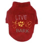 Батник Paw Star Plush для собак, розмір M, бургундія
