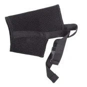 Намордник Природа №4 мягкий, для собак, дог, нейлоновый, чёрный