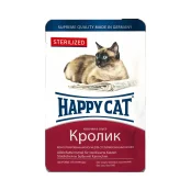Вологий корм Happy Cat Btl sterilisiert Kaninchen Sossе для дорослих котів, з кроликом в соусі, 100 г