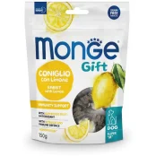 Лакомство Monge Gift Dog Immunity support для собак, поддержка иммунитета, кролик с лимоном, 150 г