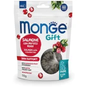 Лакомство Monge Gift Dog Skin support для собак с чувствительной кожей, лосось с клюквой, 150 г