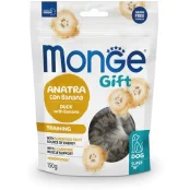 Лакомство Monge Gift Dog Training для собак, повышение активности, утка с бананом, 150 г